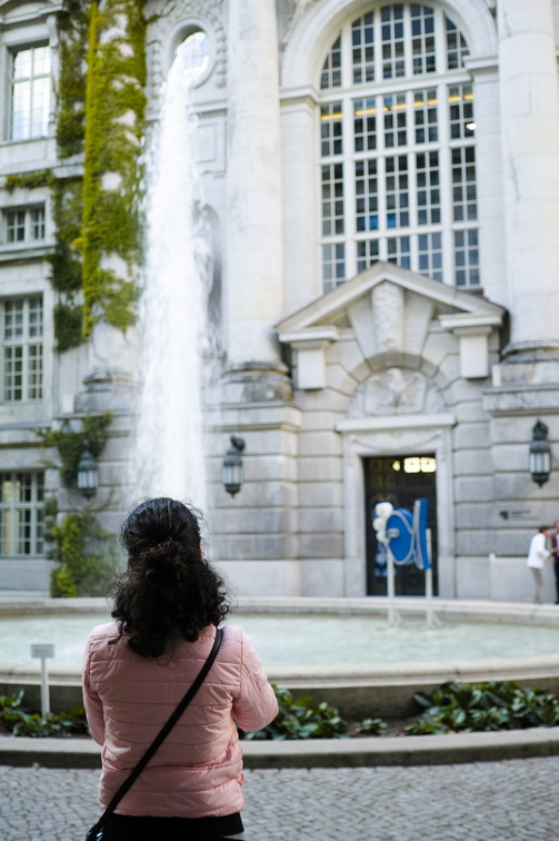 Innenhof der Humboldt-Uni-Bibliothek
